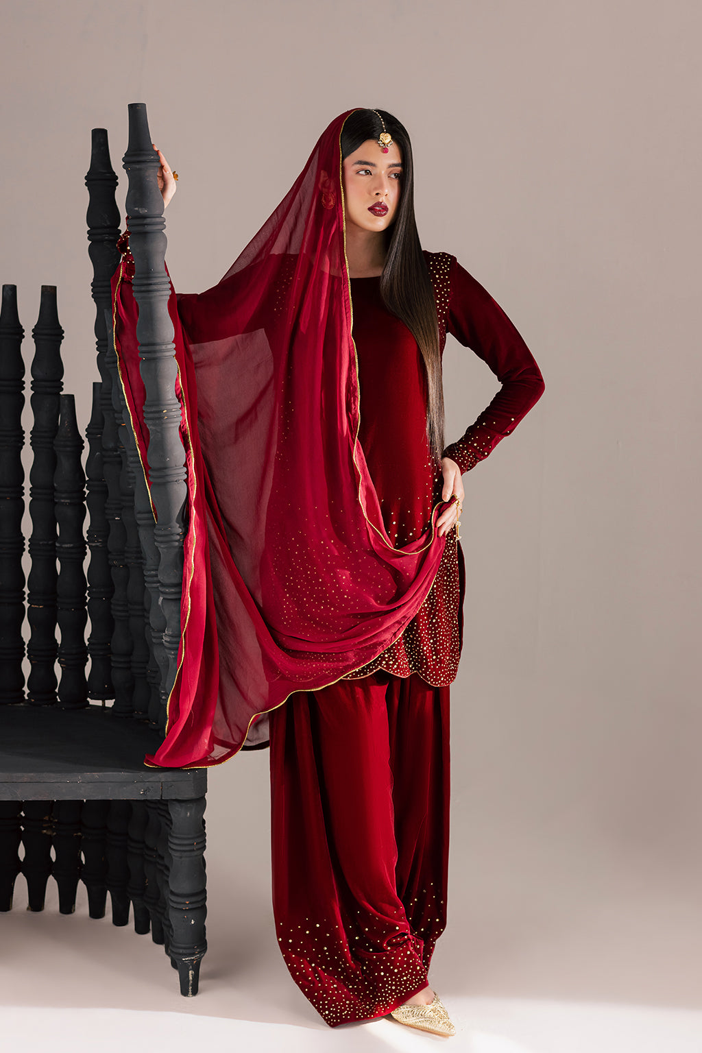 Vanya | Velvet Muse | KV-61 by Vanya - Designer Dress - Type : Ladies Clothes - Available at Saira Sultan - 100% Original 