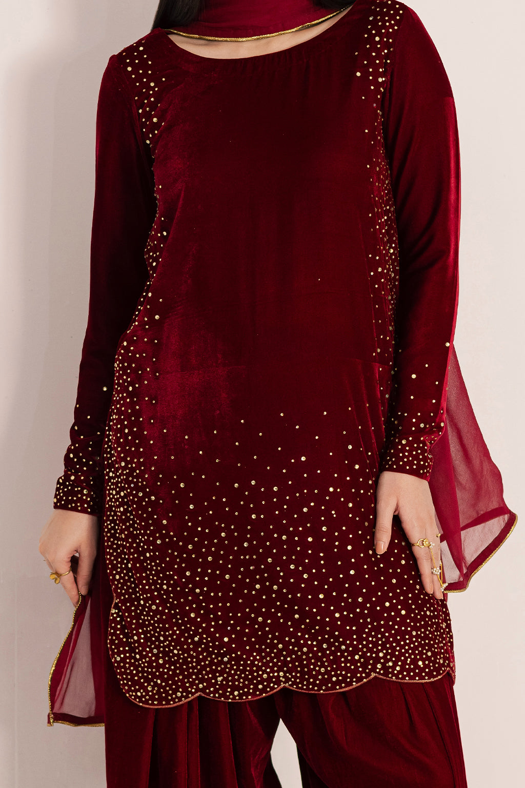 Vanya | Velvet Muse | KV-61 by Vanya - Designer Dress - Type : Ladies Clothes - Available at Saira Sultan - 100% Original 