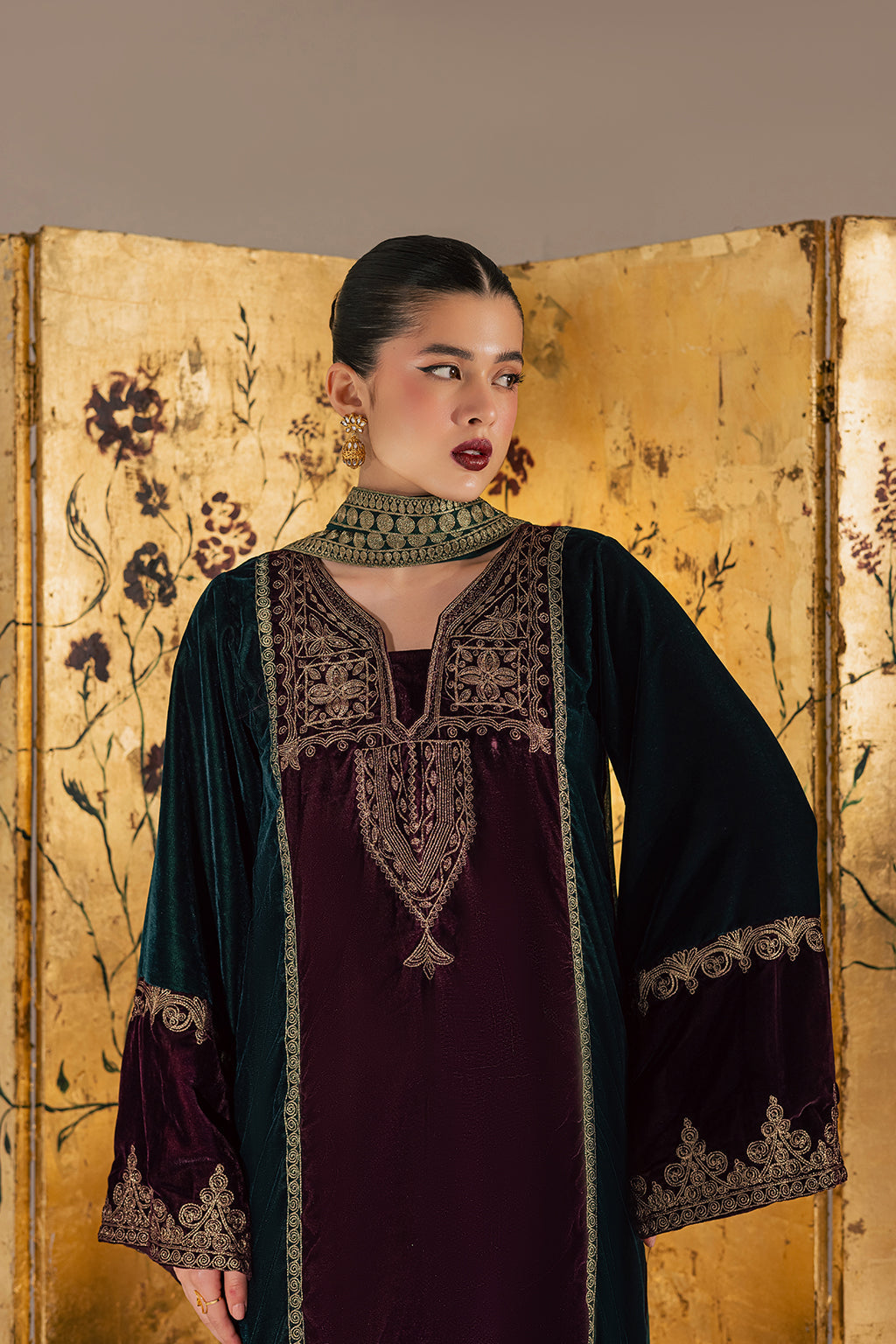 Vanya | Velvet Muse | KV-58 by Vanya - Designer Dress - Type : Ladies Clothes - Available at Saira Sultan - 100% Original 