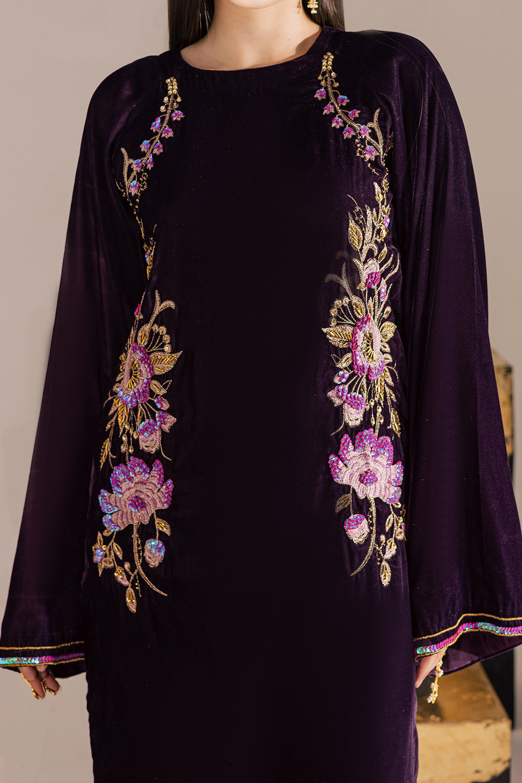 Vanya | Velvet Muse | KV-63 by Vanya - Designer Dress - Type : Ladies Clothes - Available at Saira Sultan - 100% Original 