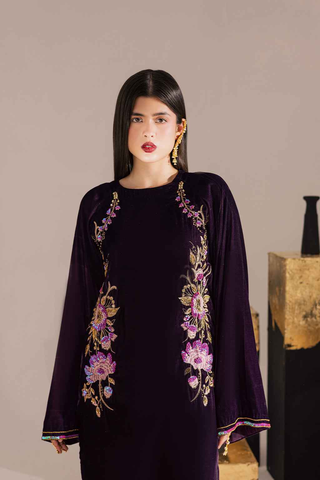 Vanya | Velvet Muse | KV-63 by Vanya - Designer Dress - Type : Ladies Clothes - Available at Saira Sultan - 100% Original 