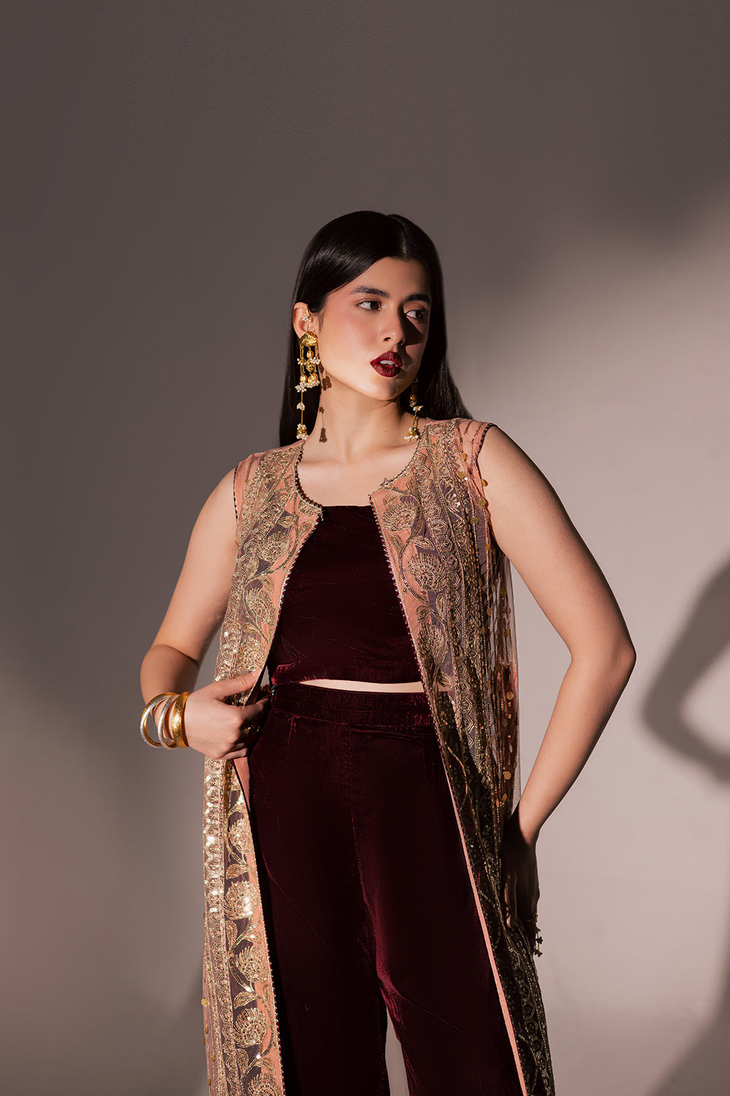 Vanya | Velvet Muse | KV-64 by Vanya - Designer Dress - Type : Ladies Clothes - Available at Saira Sultan - 100% Original 