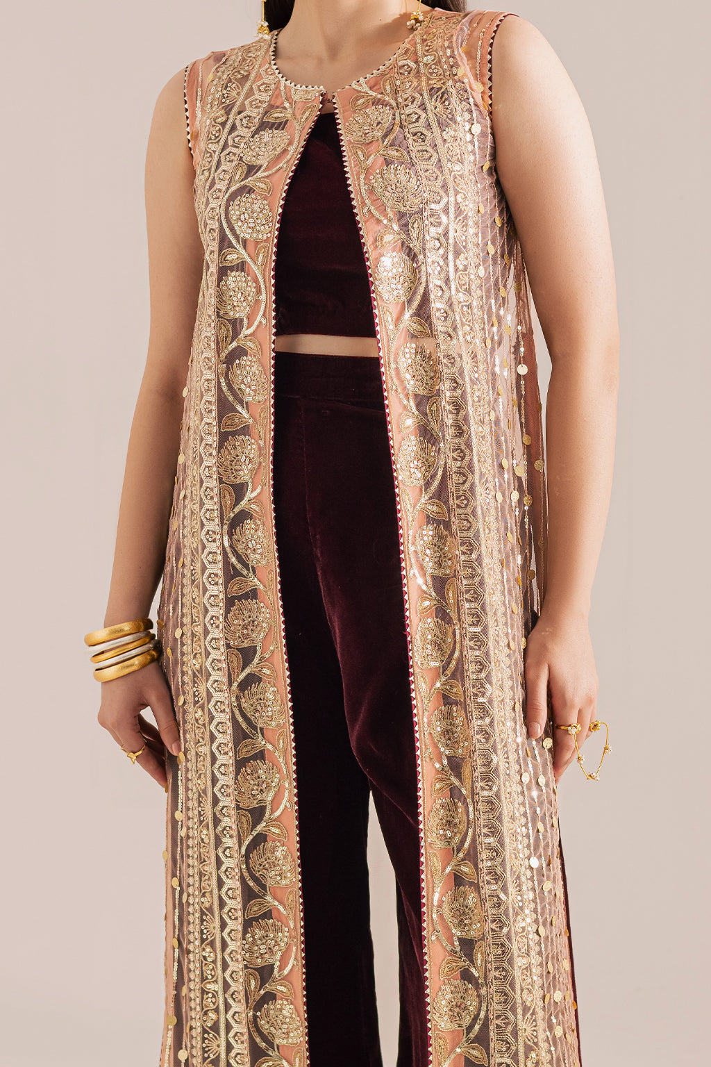 Vanya | Velvet Muse | KV-64 by Vanya - Designer Dress - Type : Ladies Clothes - Available at Saira Sultan - 100% Original 