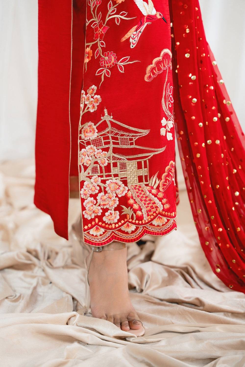 Vintage | Eid Edit 24 | Geet - Pakistani Designer Dress - by Vintage | Type: Luxury - 100% Original at Saira Sultan