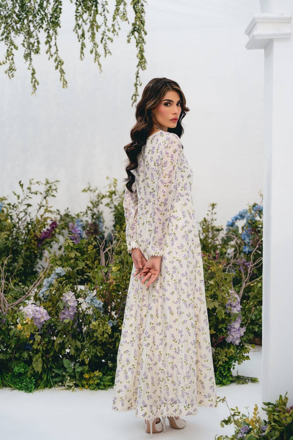 Vintage | Eid Edit 24 | Noor Anarkali - Pakistani Designer Dress - by Vintage | Type: Luxury - 100% Original at Saira Sultan