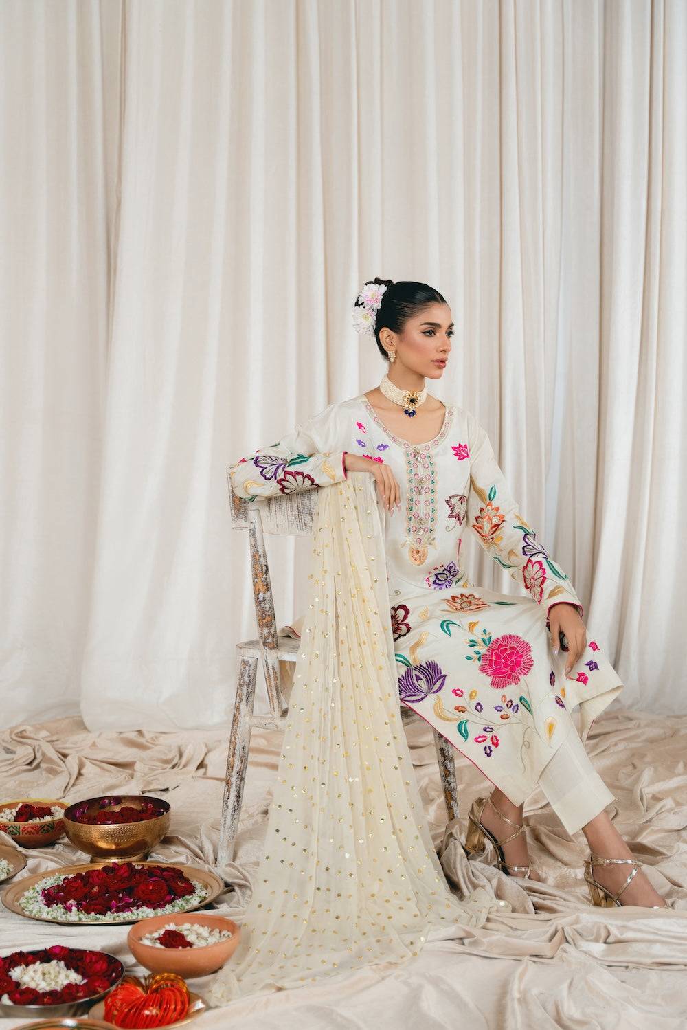 Vintage | Eid Edit 24 | Alisha - Pakistani Designer Dress - by Vintage | Type: Luxury - 100% Original at Saira Sultan