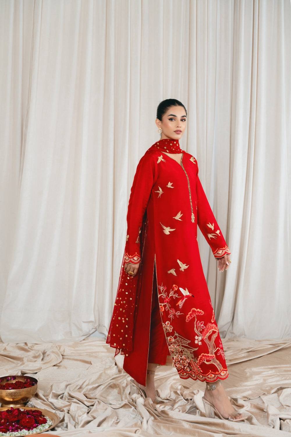 Vintage | Eid Edit 24 | Geet - Pakistani Designer Dress - by Vintage | Type: Luxury - 100% Original at Saira Sultan