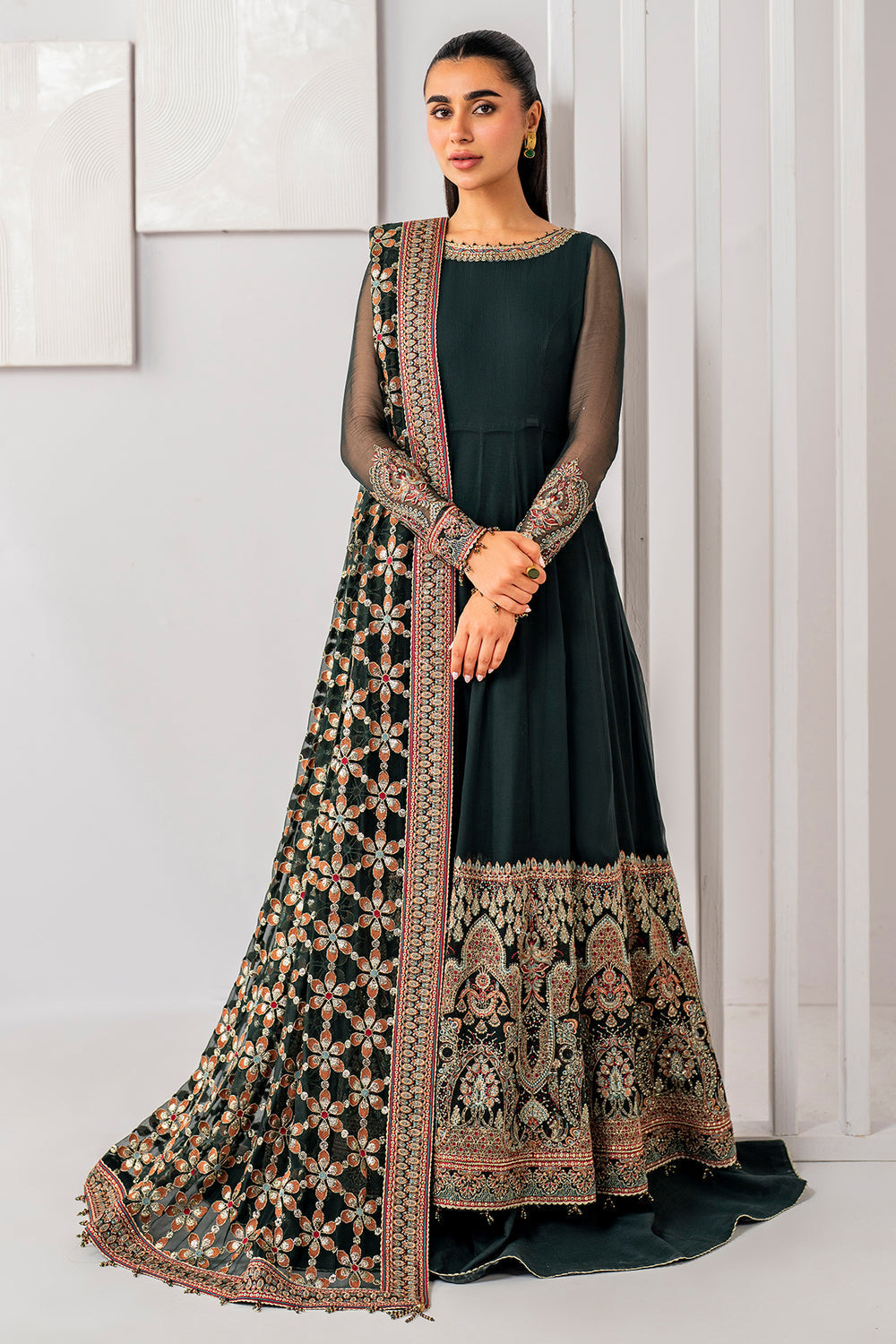Jazmin | Formals Collection | CHIFFON UC-3053 - Pakistani Designer Dress - by Jazmin | Type: Formal - 100% Original at Saira Sultan