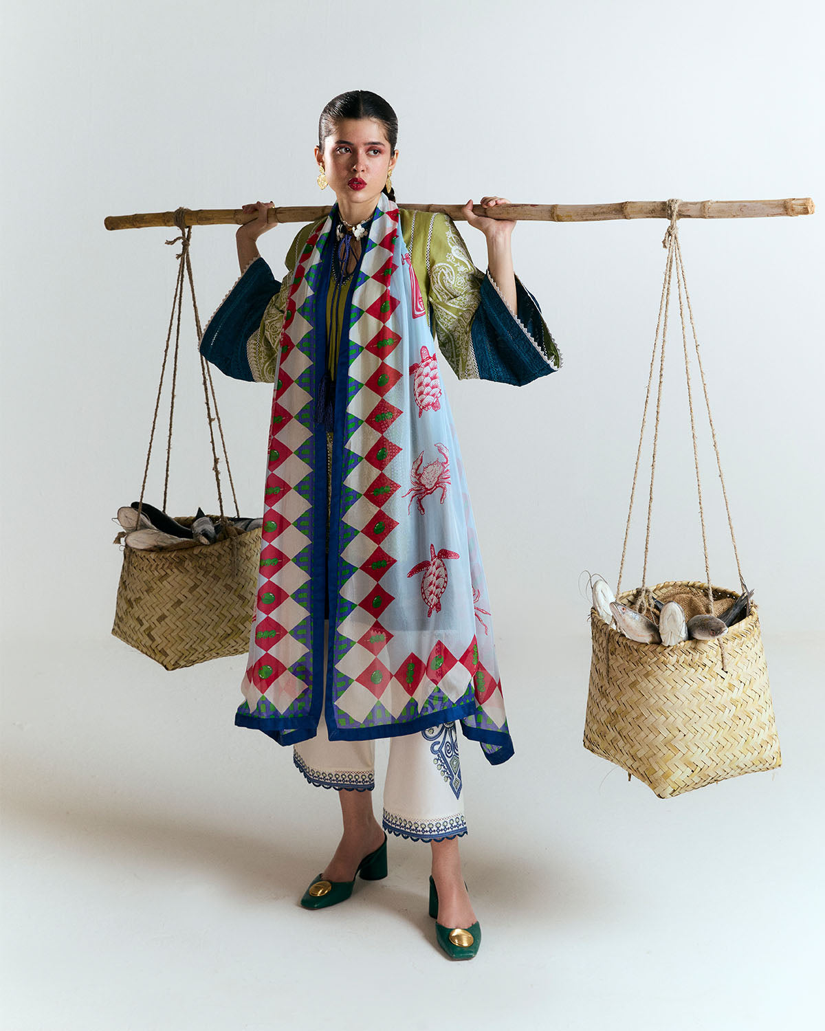 Jugnu | SS 25 | Bia XL Mint Green Cotton