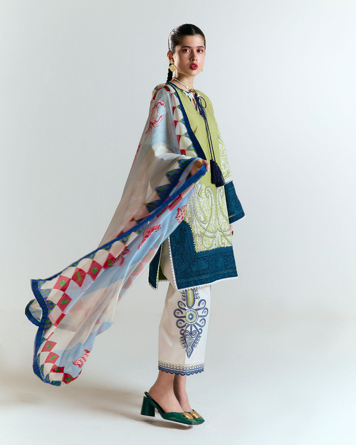 Jugnu | SS 25 | Bia L Mint Green Cotton