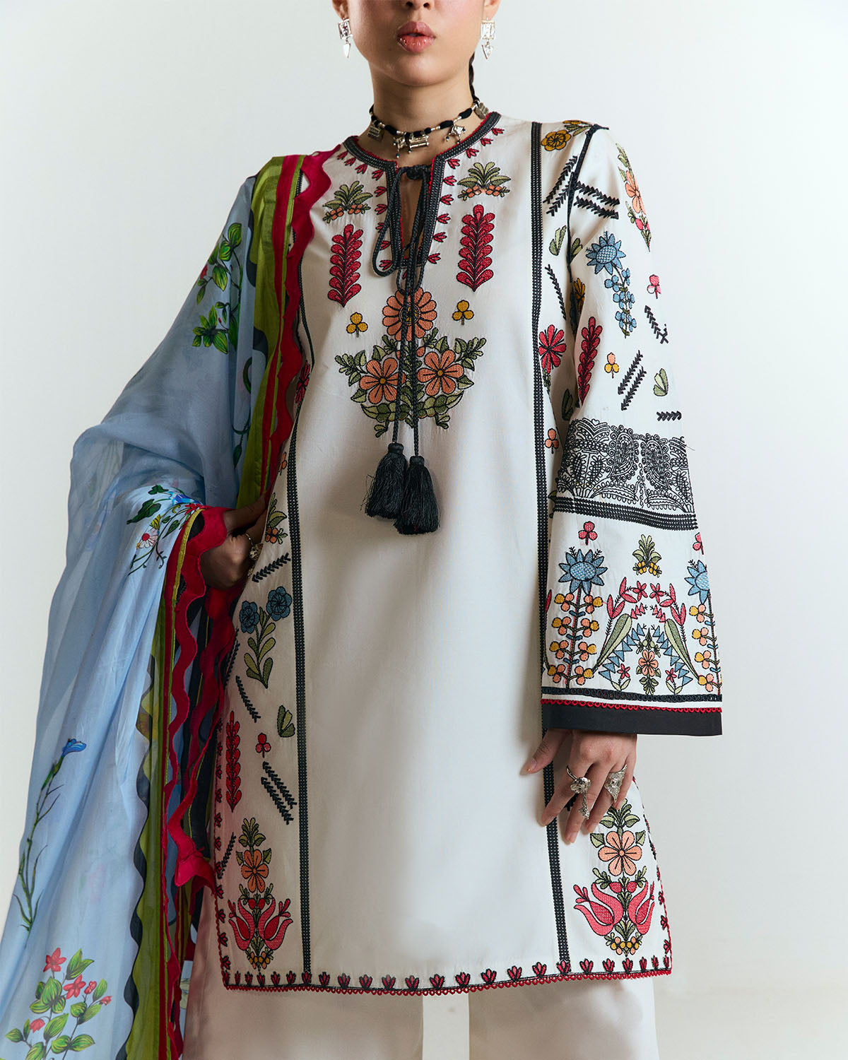 Jugnu | SS 25 | Tiya S Ivory Cotton