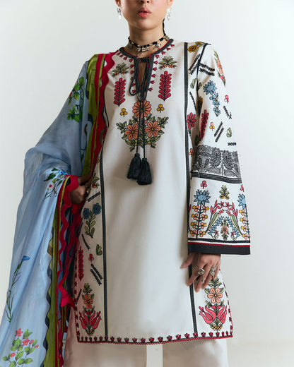 Jugnu | SS 25 | Tiya S Ivory Cotton