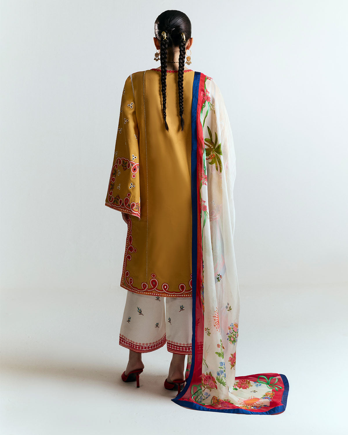 Jugnu | SS 25 | Tanim S Mustard Yellow Cotton