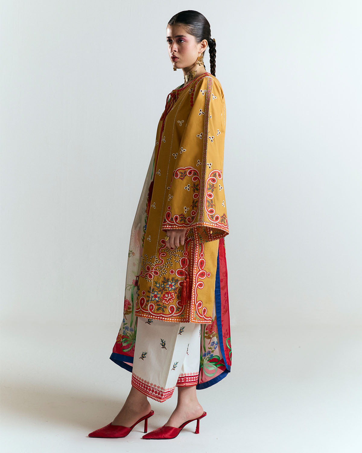 Jugnu | SS 25 | Tanim L Mustard Yellow Cotton