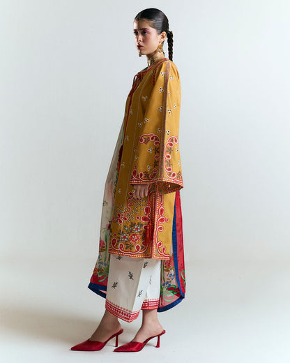 Jugnu | SS 25 | Tanim L Mustard Yellow Cotton
