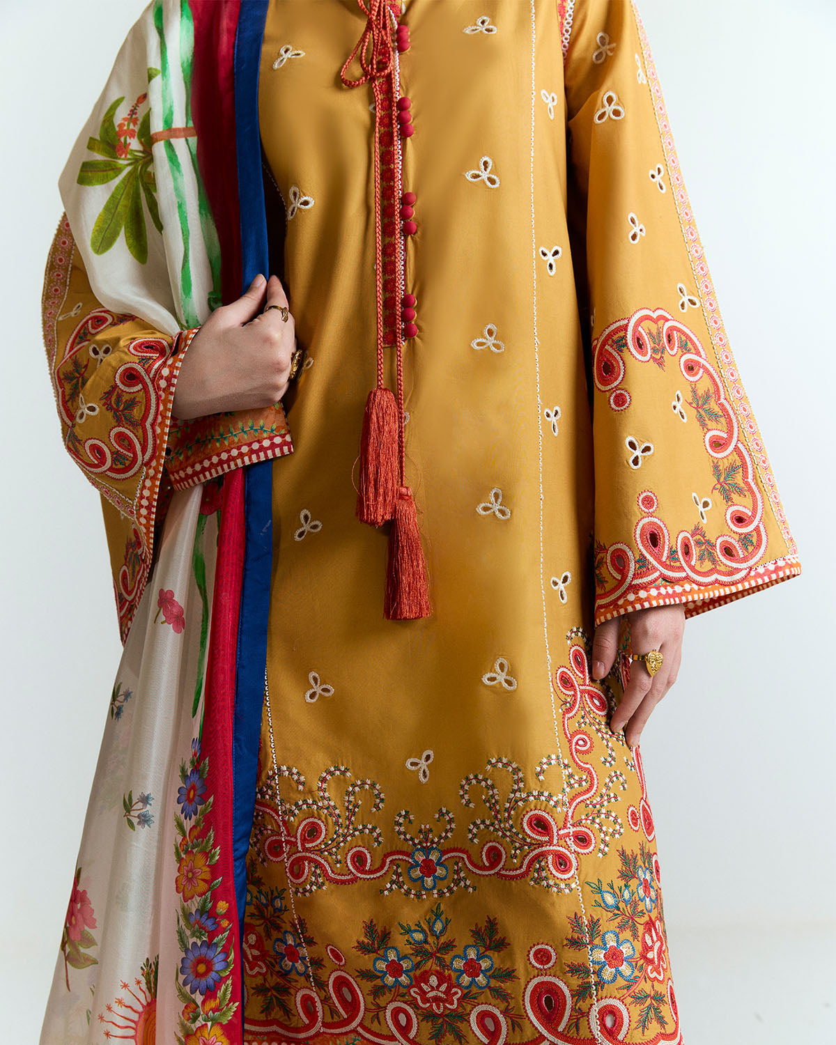Jugnu | SS 25 | Tanim M Mustard Yellow Cotton