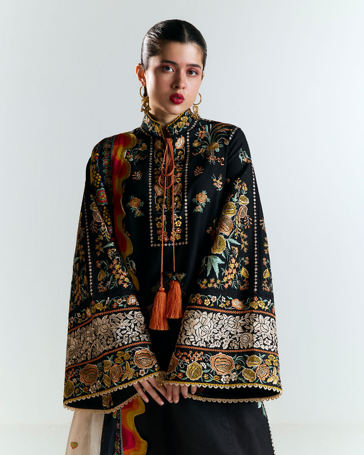 Jugnu | SS 25 | Gulbar S Black Cotton