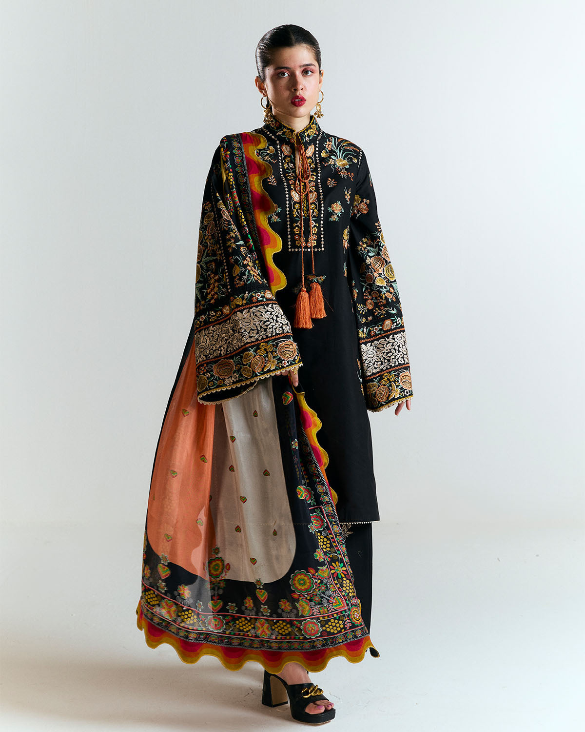 Jugnu | SS 25 | Gulbar L Black Cotton