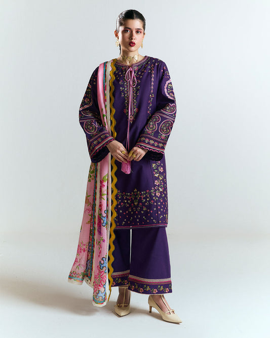 Jugnu | SS 25 | Sagar XS Dark Purple Cotton