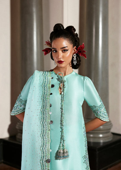 Hussain Rehar I The Scent Luxury Pret 25 I Mynt - Pakistani Designer Dress - by Hussain Rehar - Type : Ladies Clothes - 100% Original at Saira Sultan