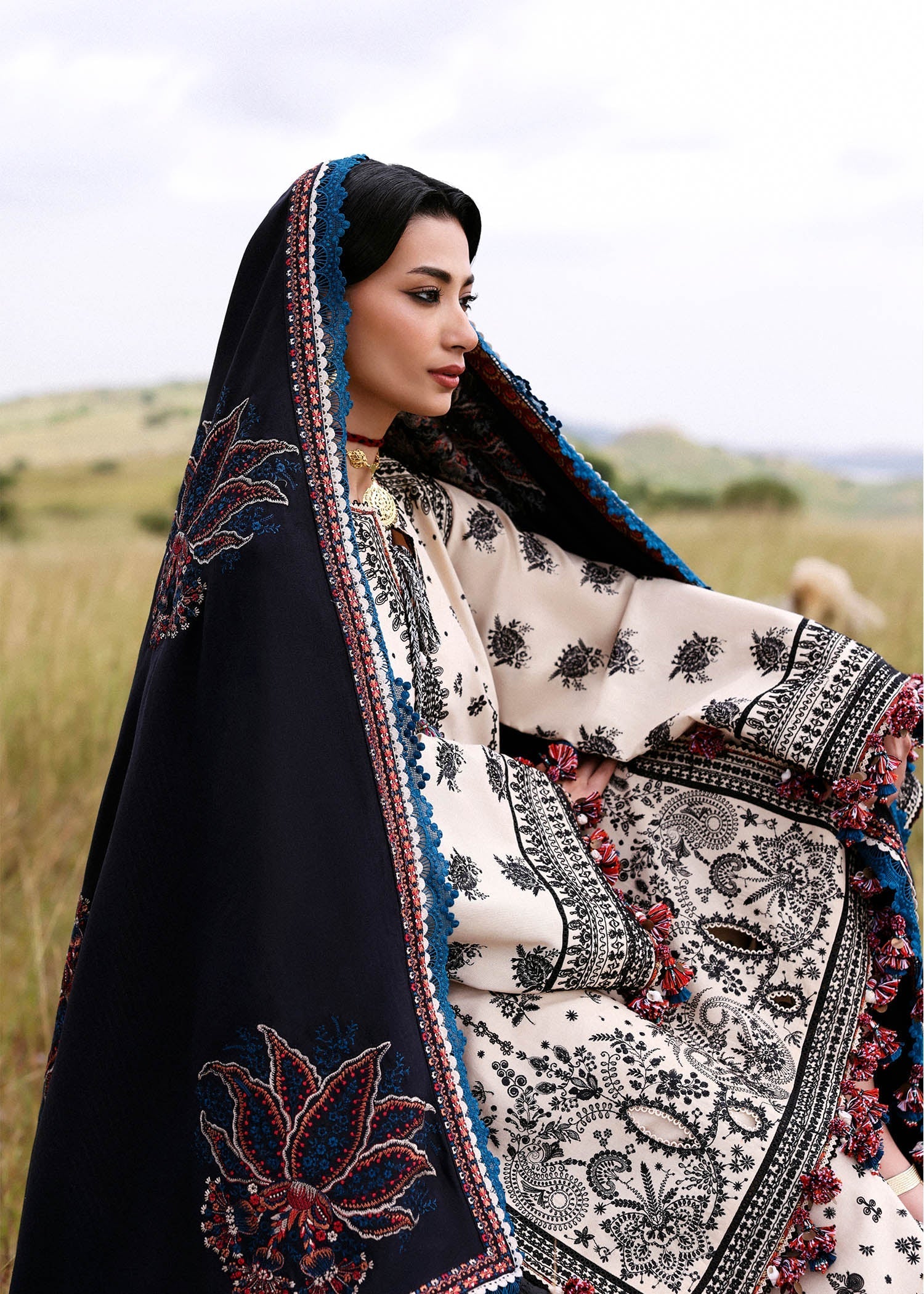 Hussain Rehar | Khaddar 25 | Dhanak by Hussain Rehar - Designer Dress - Type : Ladies Clothes - Available at Saira Sultan - 100% Original 