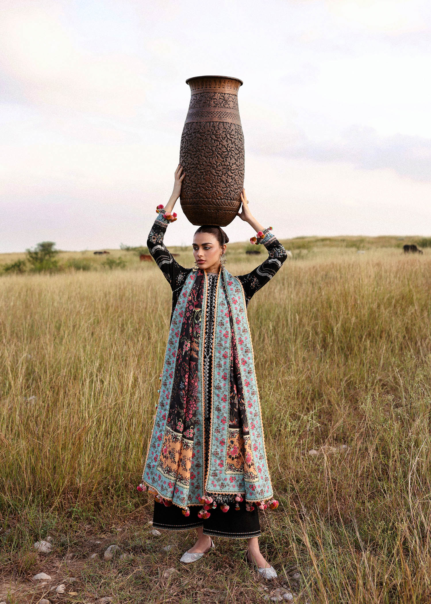 Hussain Rehar | Khaddar 25 | Malika by Hussain Rehar - Designer Dress - Type : Ladies Clothes - Available at Saira Sultan - 100% Original 