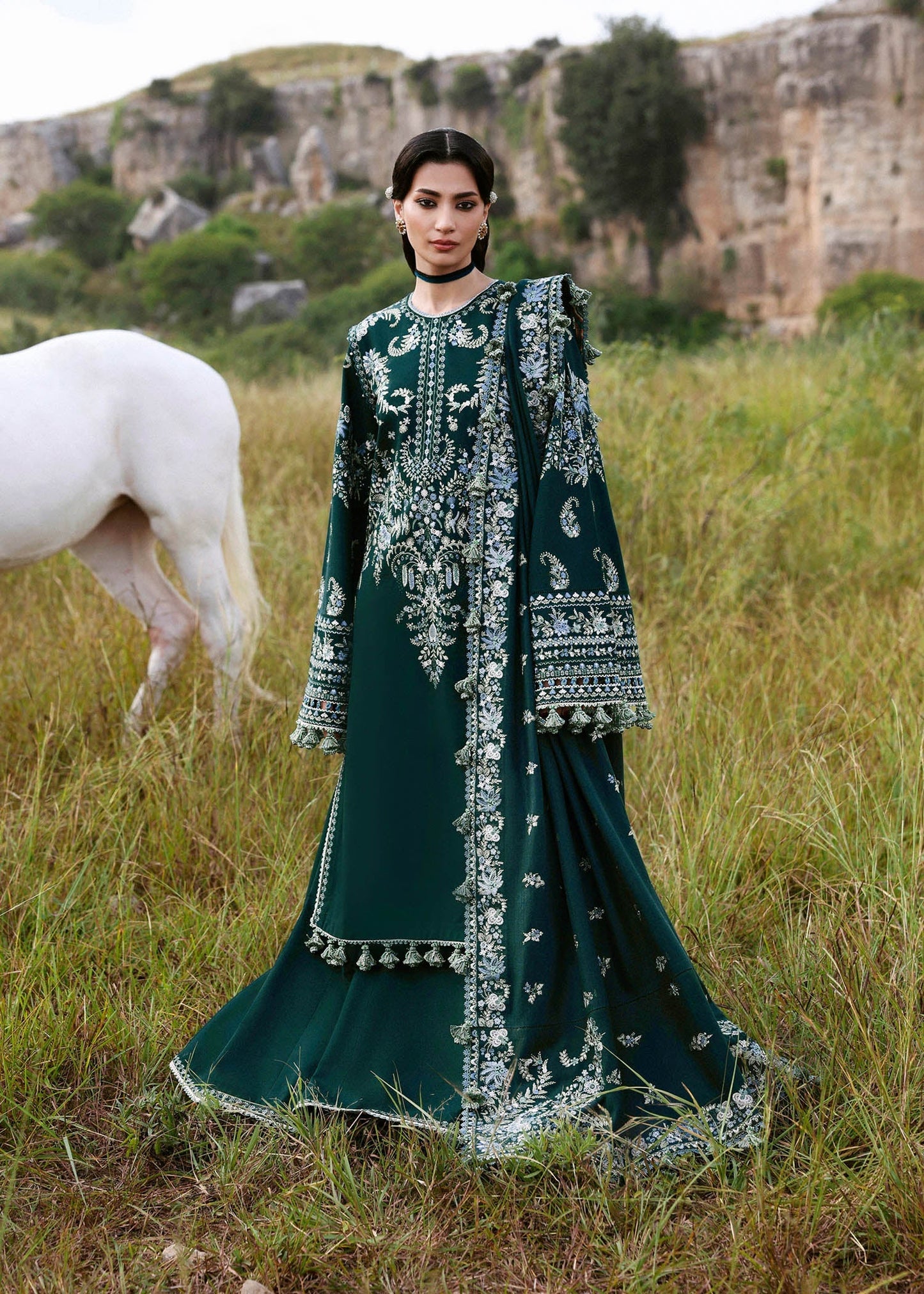 Hussain Rehar | Khaddar 25 | Johar by Hussain Rehar - Designer Dress - Type : Ladies Clothes - Available at Saira Sultan - 100% Original 