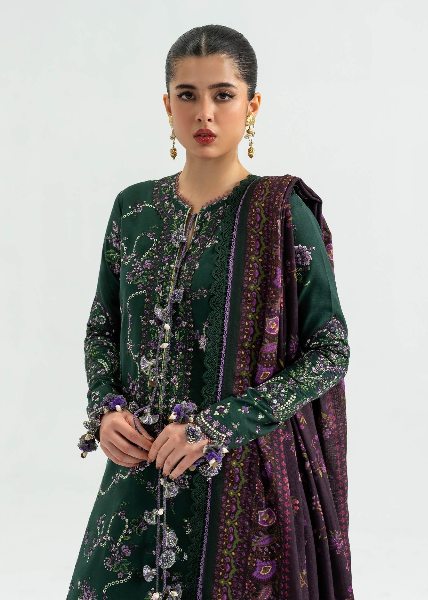 Hussain Rehar | Khaddar 25 | Gulbasi by Hussain Rehar - Designer Dress - Type : Ladies Clothes - Available at Saira Sultan - 100% Original 