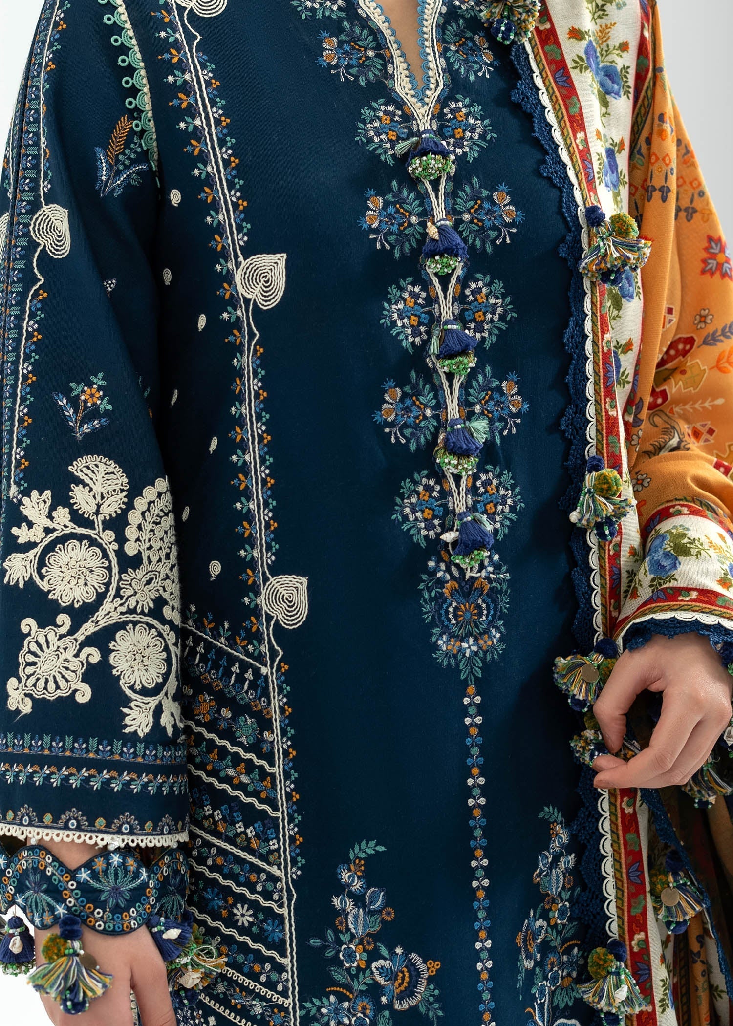 Hussain Rehar | Khaddar 25 | Chashm-e-Bahr by Hussain Rehar - Designer Dress - Type : Ladies Clothes - Available at Saira Sultan - 100% Original 