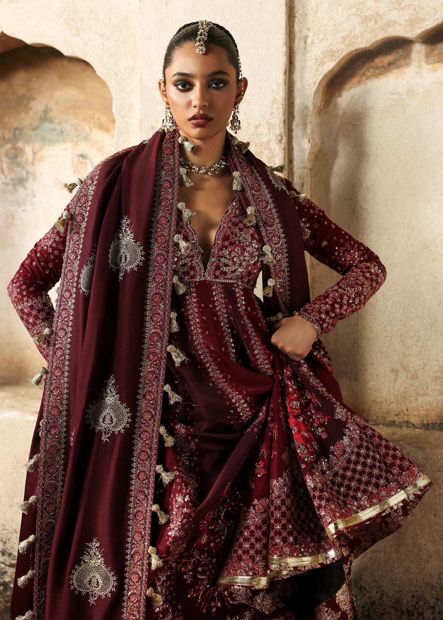 Hussain Rehar | Massarat Formals 25 | Gulnar - Pakistani Designer Dress - by Hussain Rehar - Type : Ladies Clothes - 100% Original at Saira Sultan