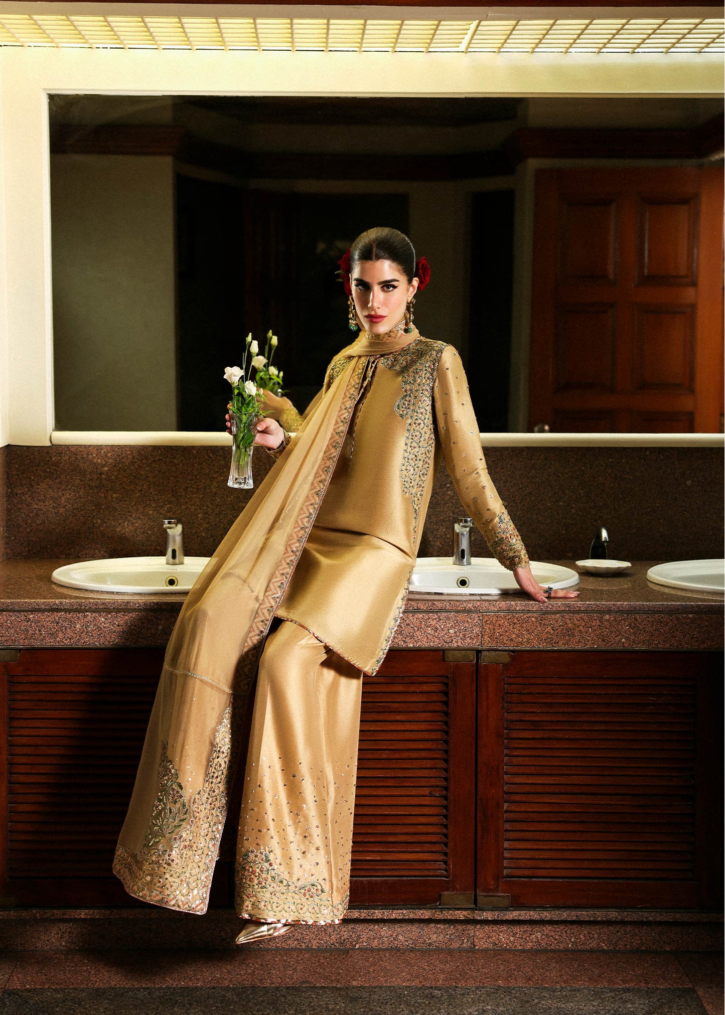 Hussain Rehar I The Scent Luxury Pret 25 I Delune - Pakistani Designer Dress - by Hussain Rehar - Type : Ladies Clothes - 100% Original at Saira Sultan
