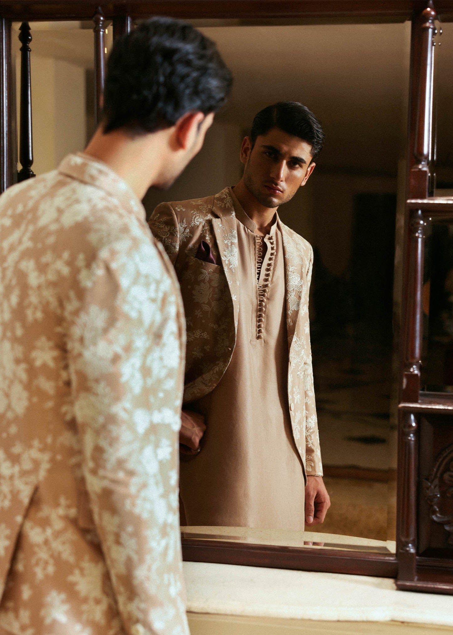 Hussain Rehar I The Scent Luxury Pret 25 I Sole - Pakistani Designer Dress - by Hussain Rehar - Type : MensWear - 100% Original at Saira Sultan
