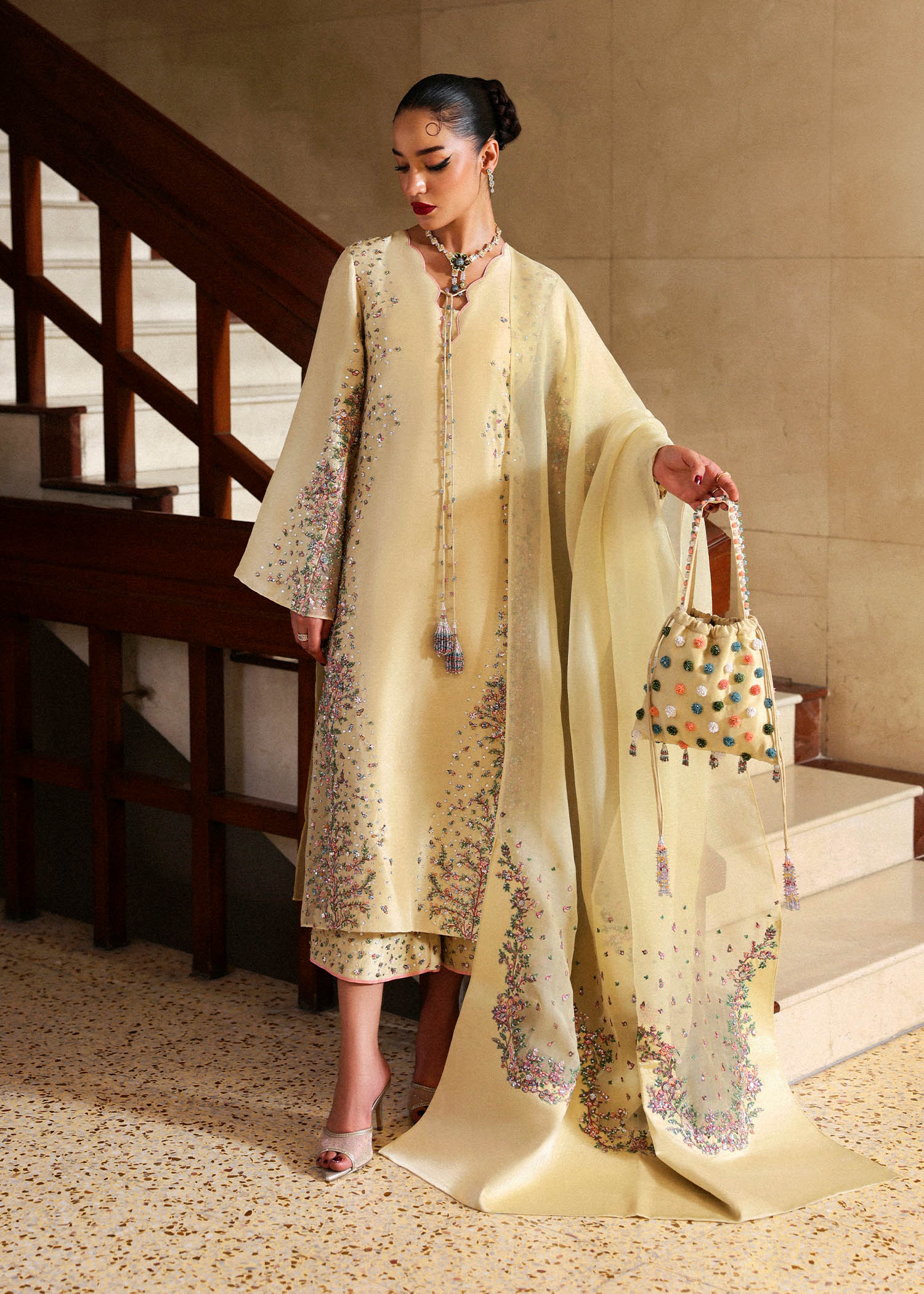 Hussain Rehar I The Scent Luxury Pret 25 I Ciel - Pakistani Designer Dress - by Hussain Rehar - Type : Ladies Clothes - 100% Original at Saira Sultan