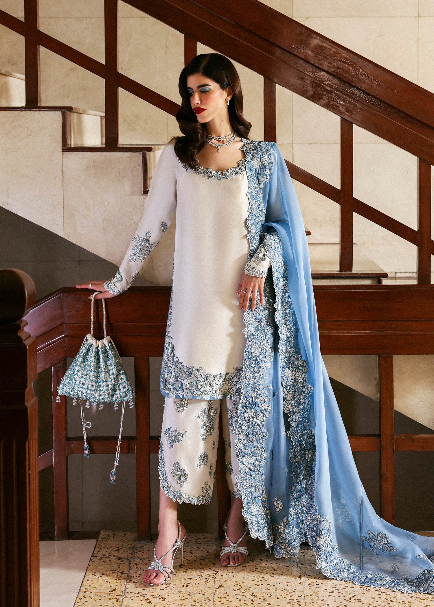Hussain Rehar I The Scent Luxury Pret 25 I Virelle - Pakistani Designer Dress - by Hussain Rehar - Type : Ladies Clothes - 100% Original at Saira Sultan