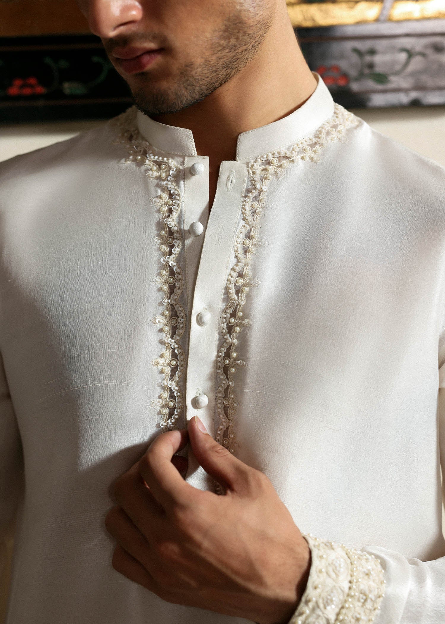 Hussain Rehar I The Scent Luxury Pret 25 I Vellin - Pakistani Designer Dress - by Hussain Rehar - Type : MensWear - 100% Original at Saira Sultan