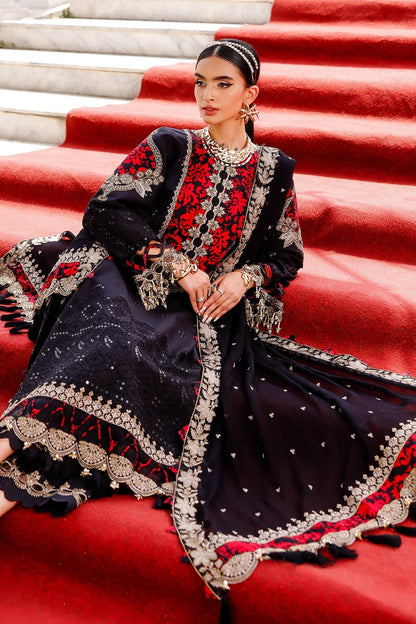 Charizma | Tabeer Lawn Vol 25 | CT5-09 Custom Size Black Lawn