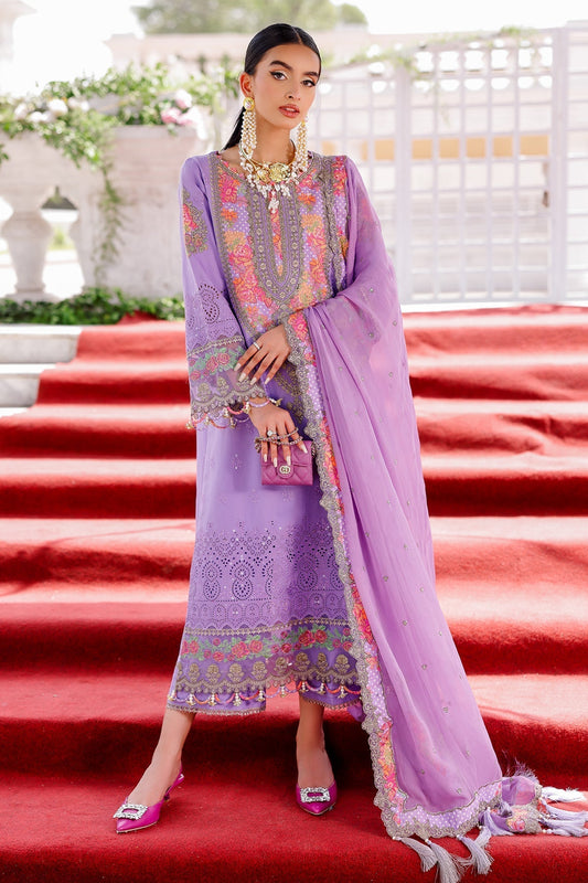Charizma | Tabeer Lawn Vol 25 | CT5-10 XS Lavender Lawn
