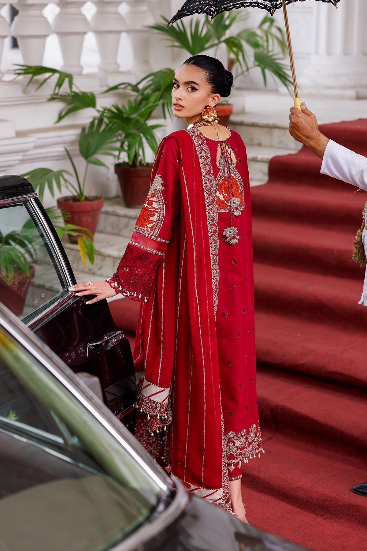 Charizma | Tabeer Lawn Vol 25 | CT5-12 S Red Lawn