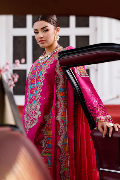 Charizma | Tabeer Lawn Vol 25 | CT5-14 M Hot Pink Lawn