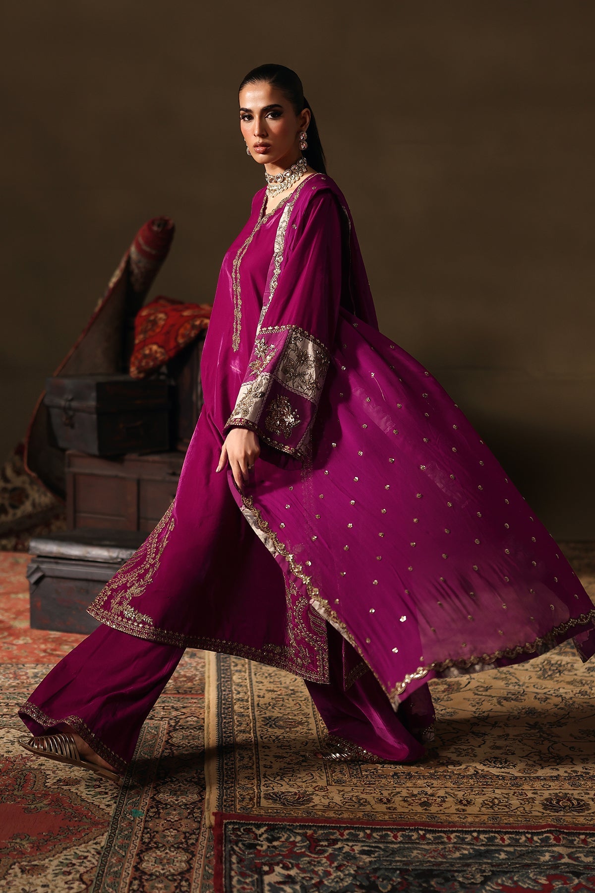 Charizma | Signora Velvet 25 | CVT5-08 by Charizma - Designer Dress  - Type : Ladies Clothes - Available at Saira Sultan - 100% Original 