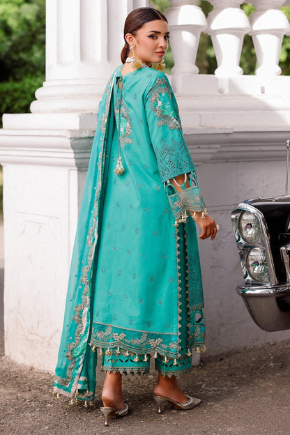 Charizma | Tabeer Lawn Vol 25 | CT5-15 S Teal Lawn