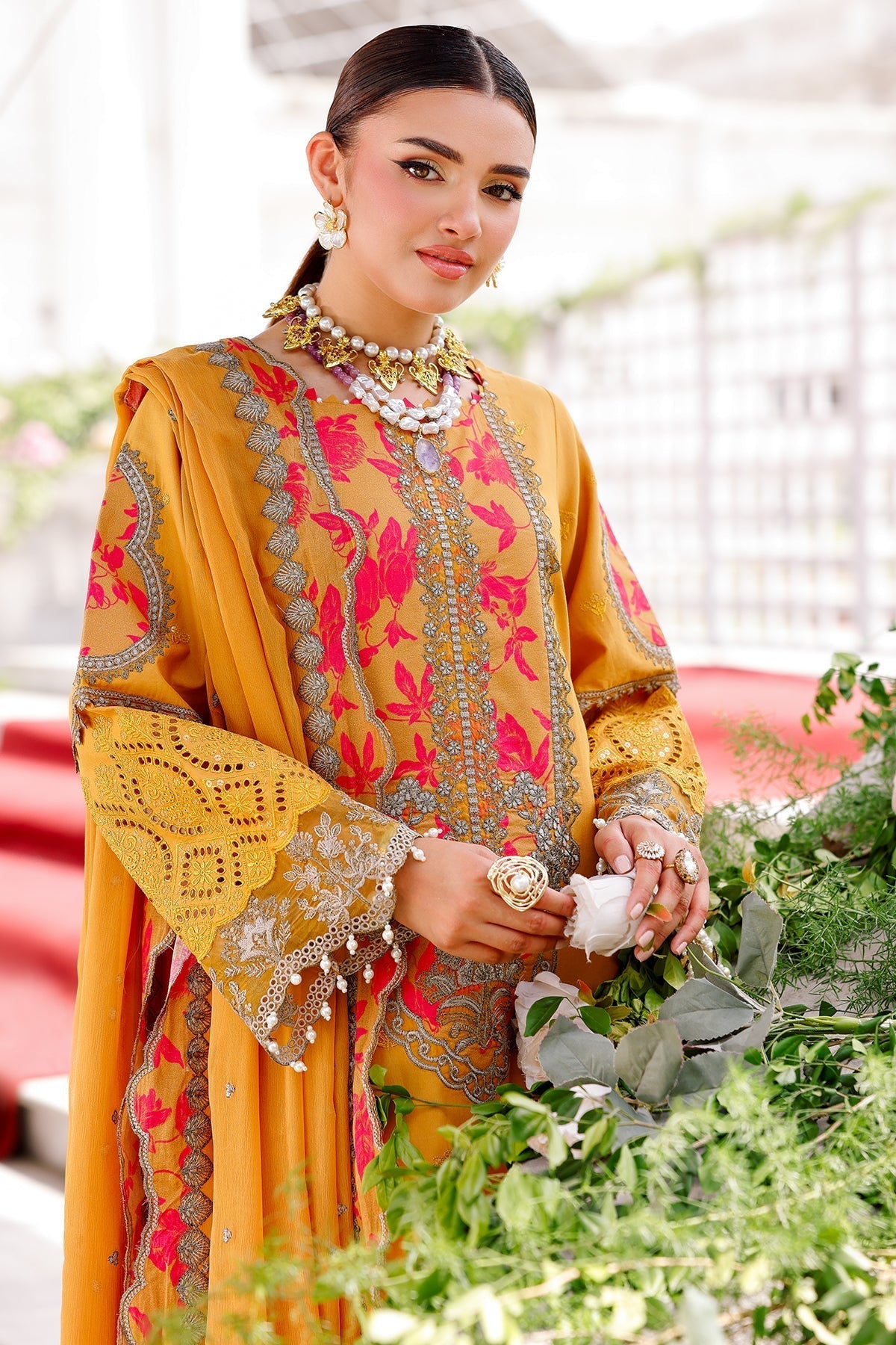 Charizma | Tabeer Lawn Vol 25 | CT5-13 L Mustard Lawn