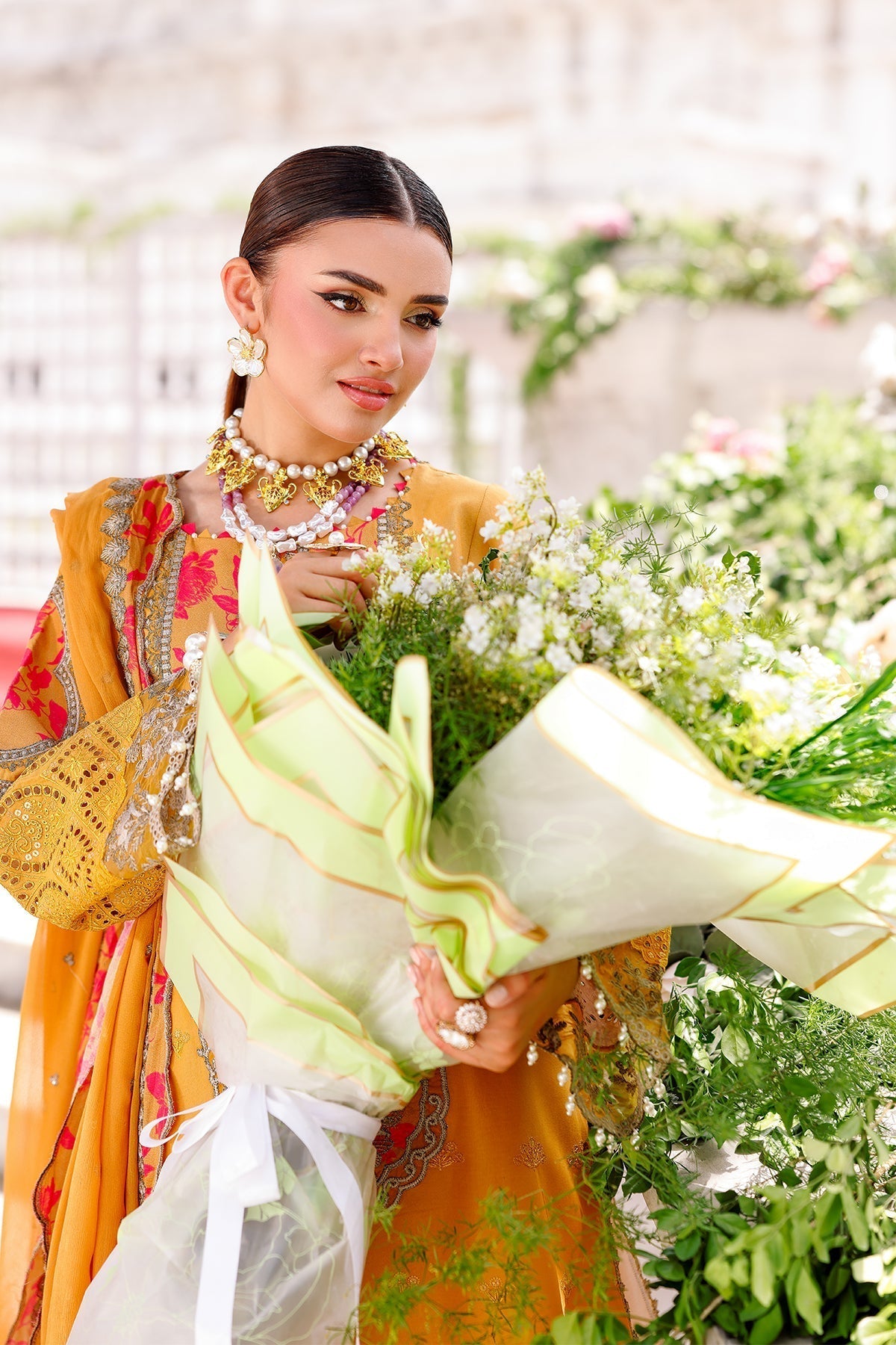 Charizma | Tabeer Lawn Vol 25 | CT5-13 XL Mustard Lawn