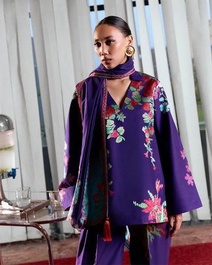 Jugnu | Summer Pret 25 | Sagnik - Scarf - Pakistani Designer Dress - by Jugnu - Type : Ladies Clothes - 100% Original at Saira Sultan