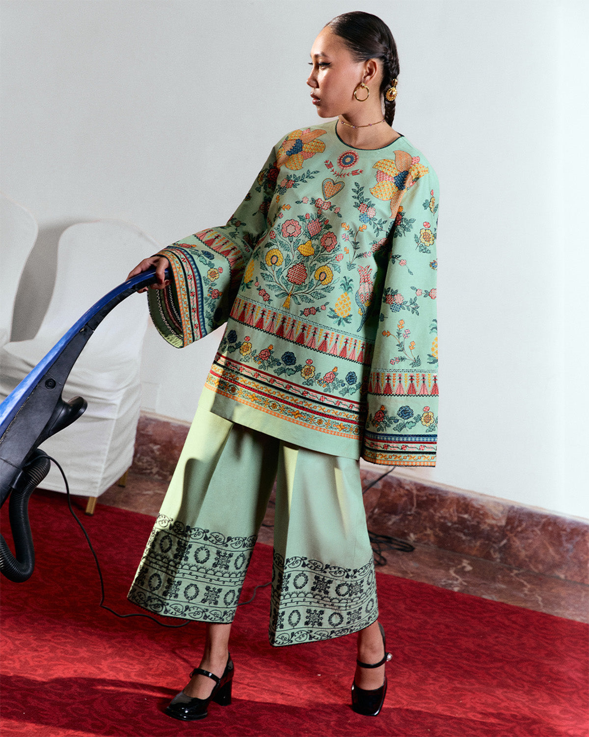 Jugnu | Summer Pret 25 | Dina - Pakistani Designer Dress - by Jugnu - Type : Ladies Clothes - 100% Original at Saira Sultan