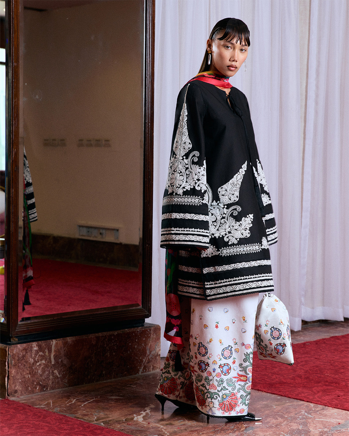 Jugnu | Summer Pret 25 | Liraz - Pakistani Designer Dress - by Jugnu - Type : Ladies Clothes - 100% Original at Saira Sultan