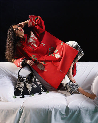 Jugnu | Summer Pret 25 | Lina - Pakistani Designer Dress - by Jugnu - Type : Ladies Clothes - 100% Original at Saira Sultan