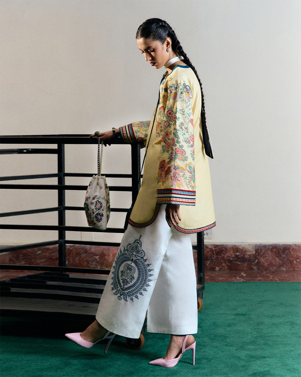 Jugnu | Summer Pret 25 | Yavani - Pakistani Designer Dress - by Jugnu - Type : Ladies Clothes - 100% Original at Saira Sultan