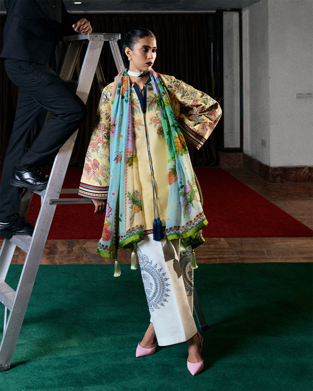 Jugnu | Summer Pret 25 | Yavani - Pakistani Designer Dress - by Jugnu - Type : Ladies Clothes - 100% Original at Saira Sultan