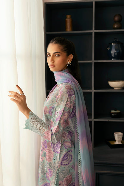 Afrozeh | Day Break | Light Drenched M Ice Blue Lawn